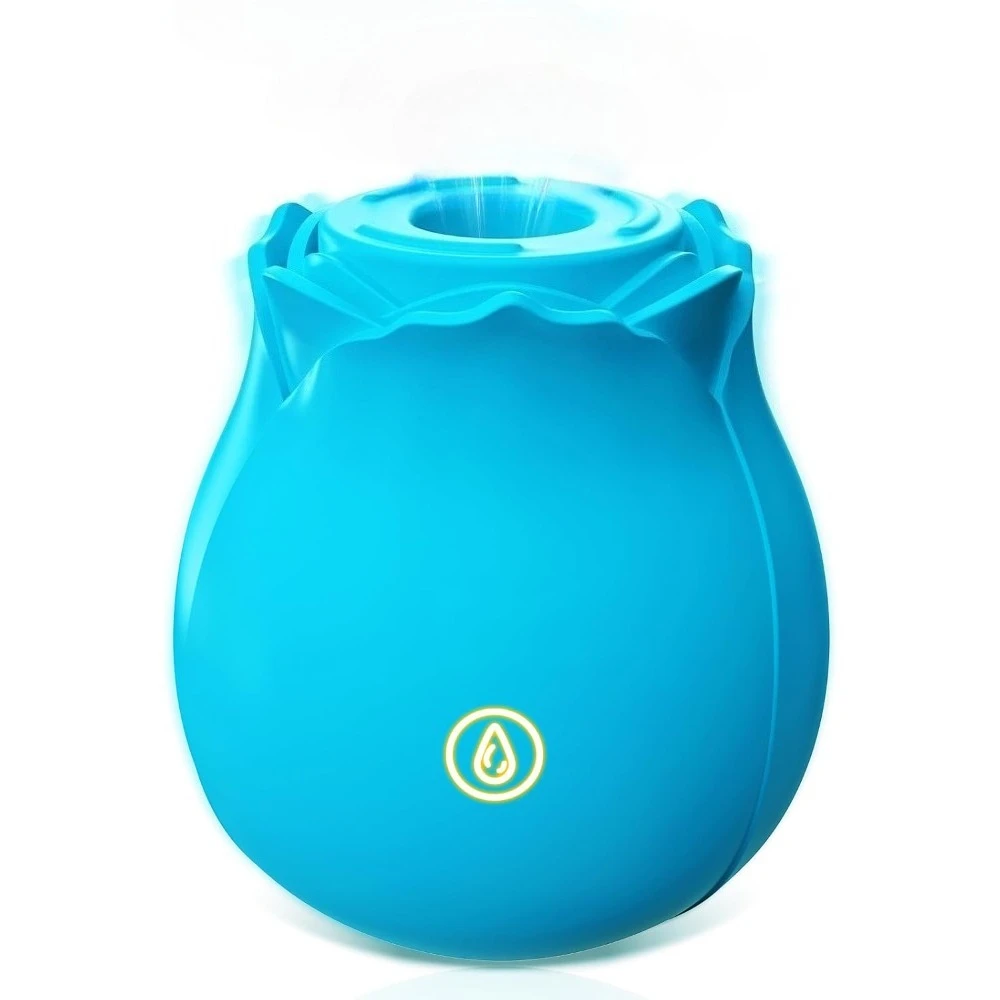Juguete estimulador de rosa azul, vibrador de succión, punto G, clítoris al vacío, pezón Oral femenino, succionador de clítoris, juguetes sexuales de rosas para adultos