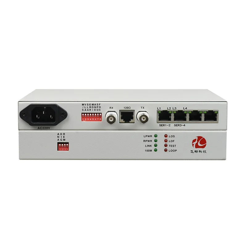 Best Price 4 Port Serial RS232 RS422 RS485 to E1 Converter RJ45