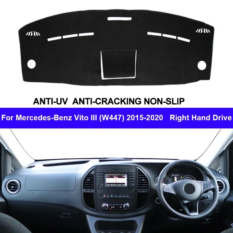 

Car Auto Inner Dashboard Cover for Mercedes-Benz Vito III (W447) 2015 - 2020 Console Protector Carpet Dashmat Cape 2019 2018