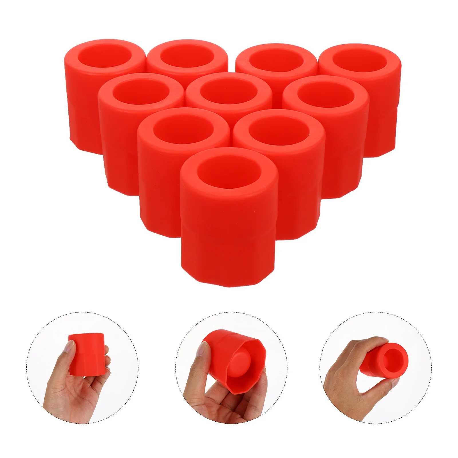 

10pcs Shot Mold Silicone Ice Molds For Chocolate Candy Whiskey Glass Bar Supplies Wine Glass Molds Kitchen Bar Tools