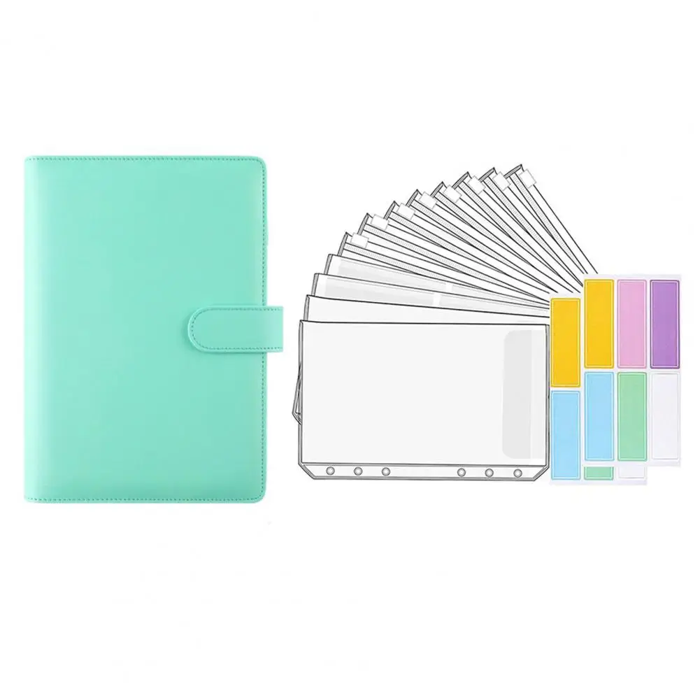 A6 Money Saving Binder With Spending Budget Sheet Money Envelopes Hidden Compartments PVC Budget Binder Budget Planner NoteBook