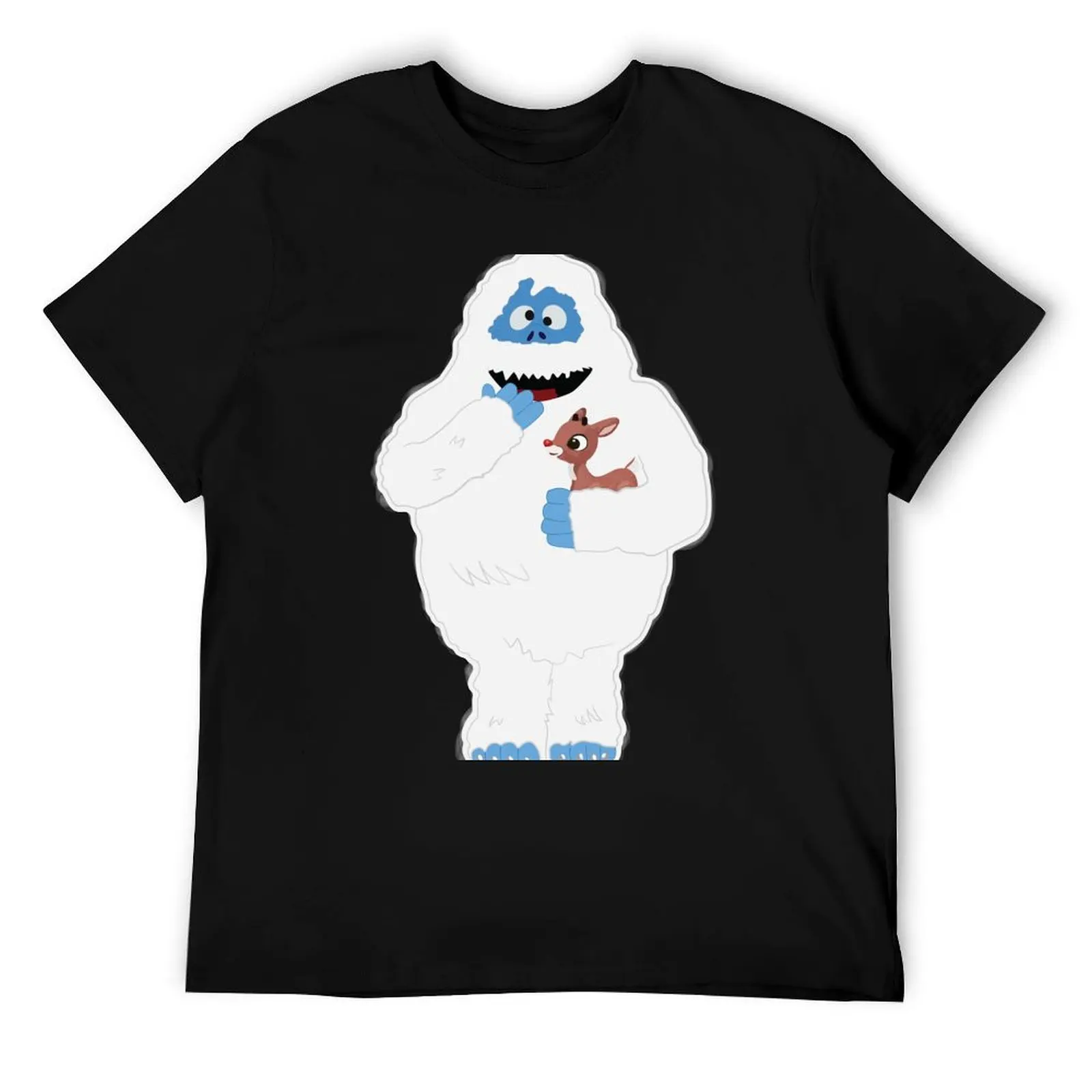 

Classic Christmas Abominable Snowman with Rudolph  GraphicLoveShop T-Shirt t shirt man luxury man t shirts cotton T-Shirt