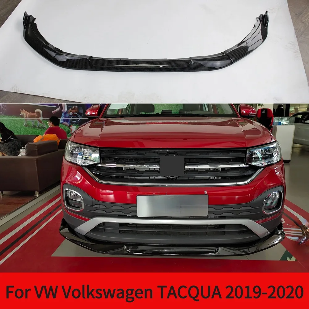 

For Volkswagen TACQUA 2020 Year Car Front Bumper Chin Bodykit Lip Modification On Bumper Spoiler Chin Bright Black