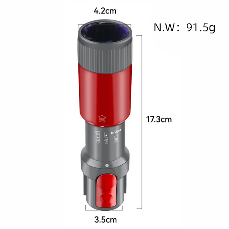 다이슨 V7 V8 V10 V11 V15 용 흔적 없는 먼지 브러시, 어색한 틈새 도구, 진공 청소기 교체 감지, 미세 표면용