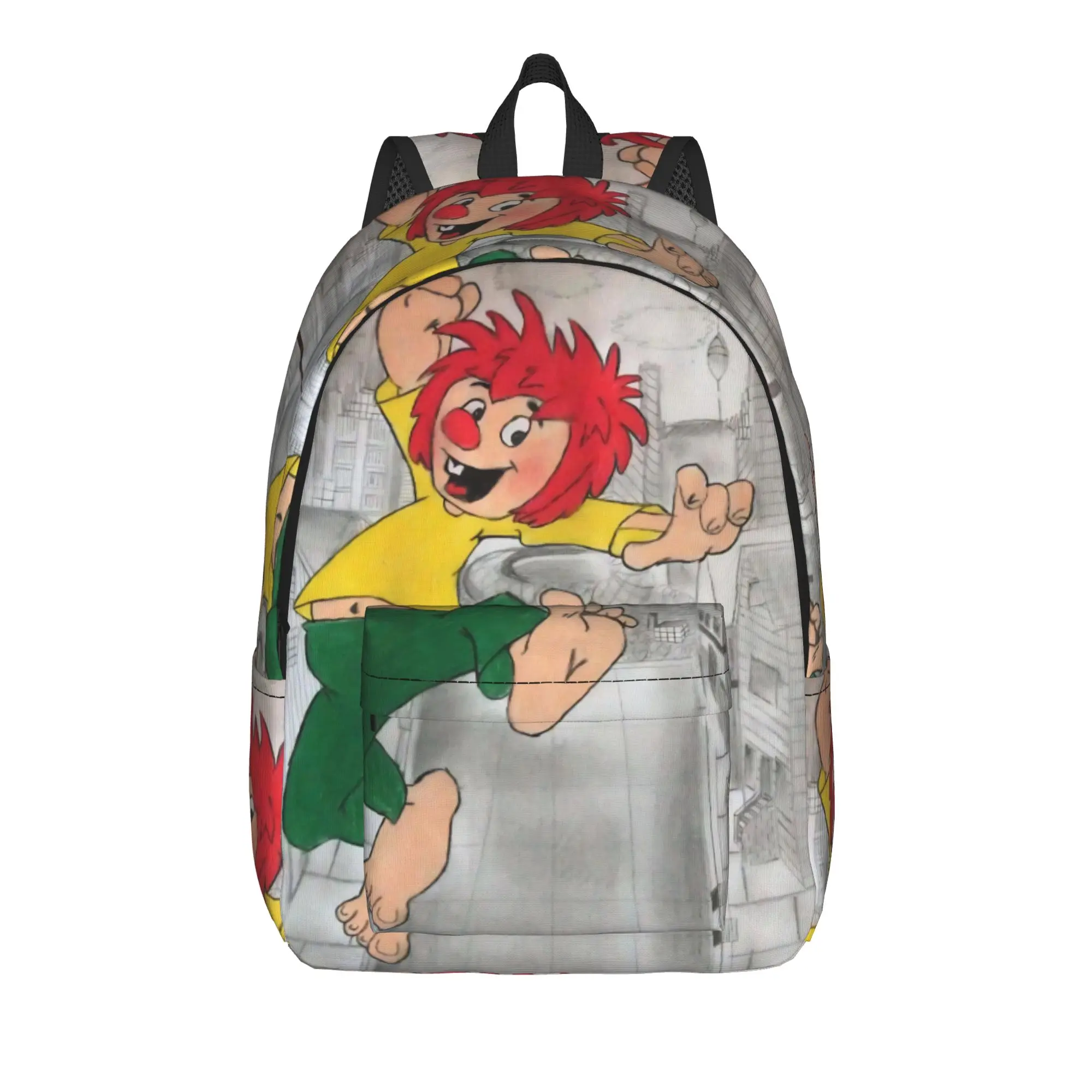 Pumuckls drinks beer  Teenage Backpack Gift High School Hiking Travel  Daypack for Men Women Laptop Shoulder Bag