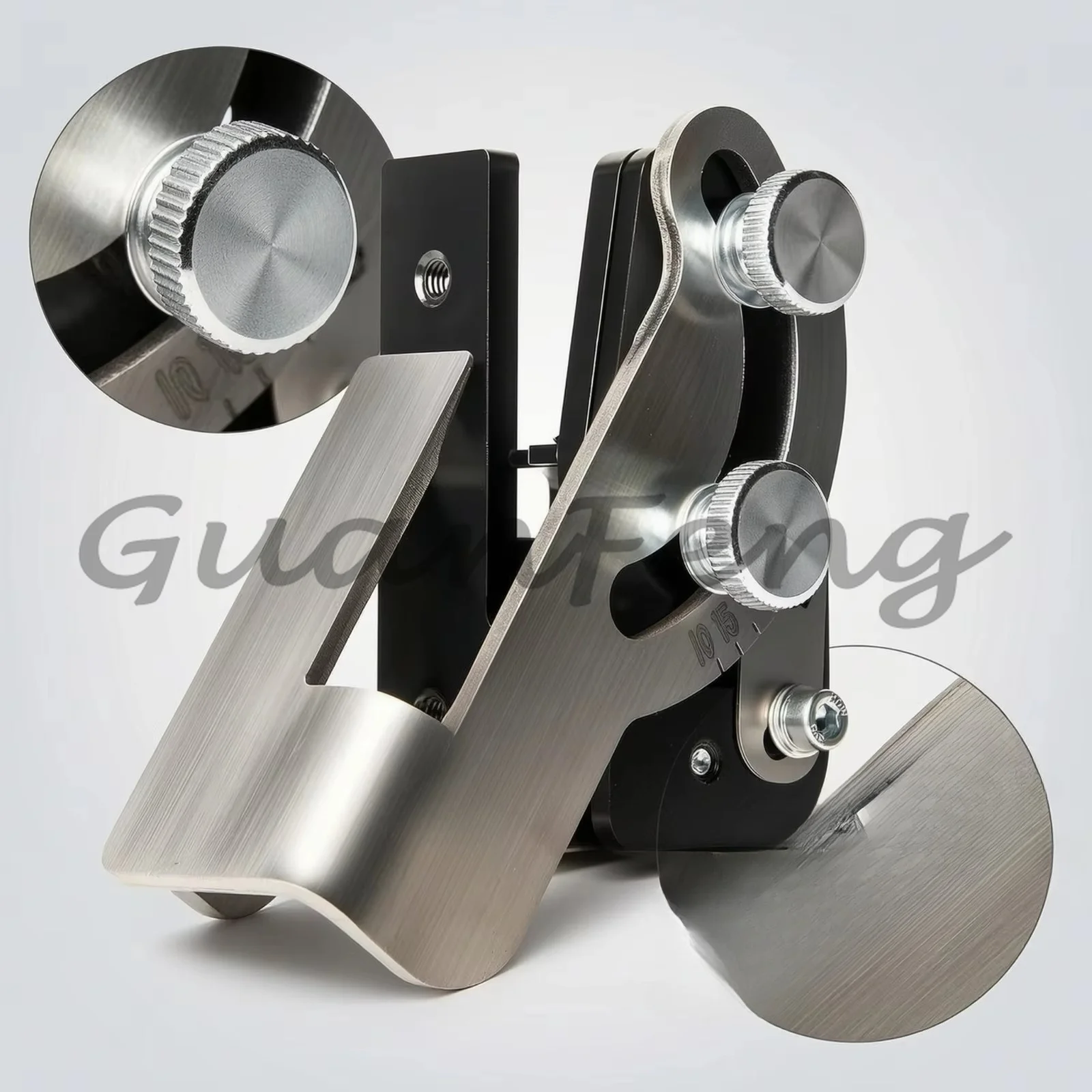 Compact Belt Grinder Sharpening Tool, Adjustable & Fixed Angle Grinding Rail Fixture, Universal Compatible