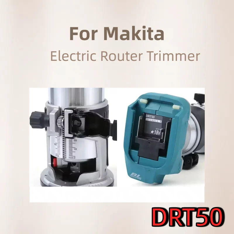 For Makita DRT50 Cordless Trimmer Rechargeable Trimming Woodwork Engraving Machine Machine Brushless Slotting Tool Milling