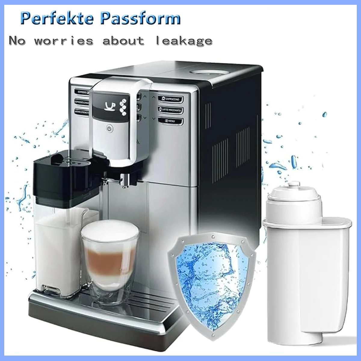 Compatible with Philips Siemens Bosch TCZ7003 TZ70003 Series EQ.8 S300 S500 CV7760N Coffee Machine S500 S700 Water Filter