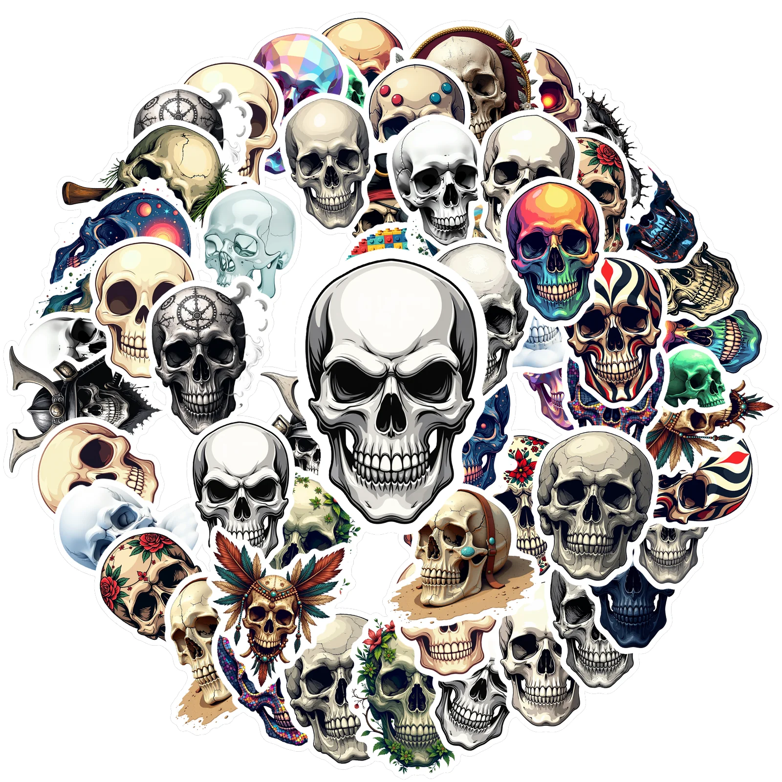 35pcs-150pcs Cool Stickers Gothic Stickers Stationery Stickers For DIY Phone Guitar Laptop Notebook Suitcase Cup