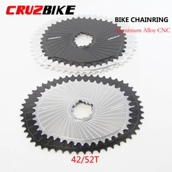 CRUZbike Road Folding Bike Chainring Oval Chainwheel 3 Bolts Direct Mount 42T/52T Closed  Biconvex Design