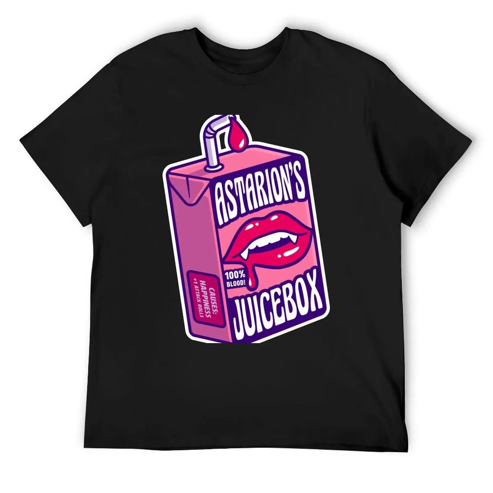 

Футболка Astarion's Juicebox, таможенный дизайн, рубашки с рисунком, аниме-фигурки, компрессионная рубашка большого размера для мужчин