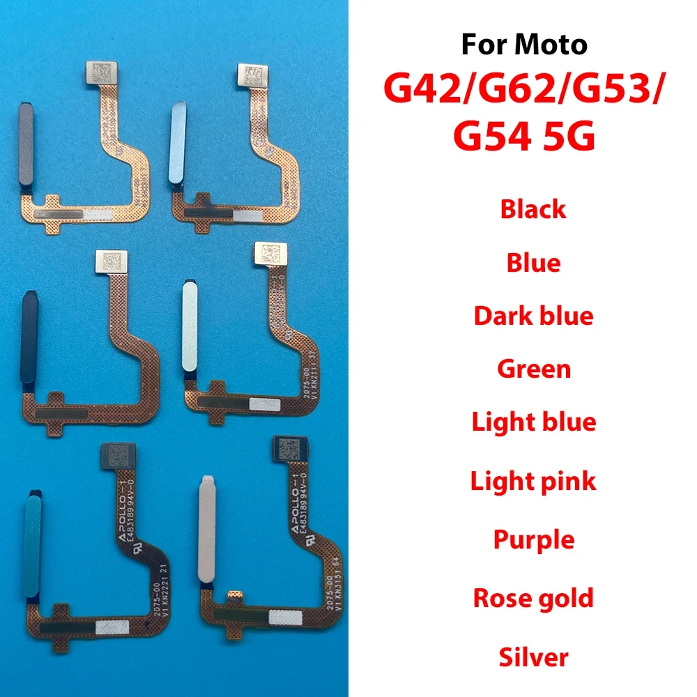 Para Motorola Moto G42 G62 G53 G54 5G Sensor de huellas dactilares escáner táctil ID conectar placa base botón de inicio Cable flexible