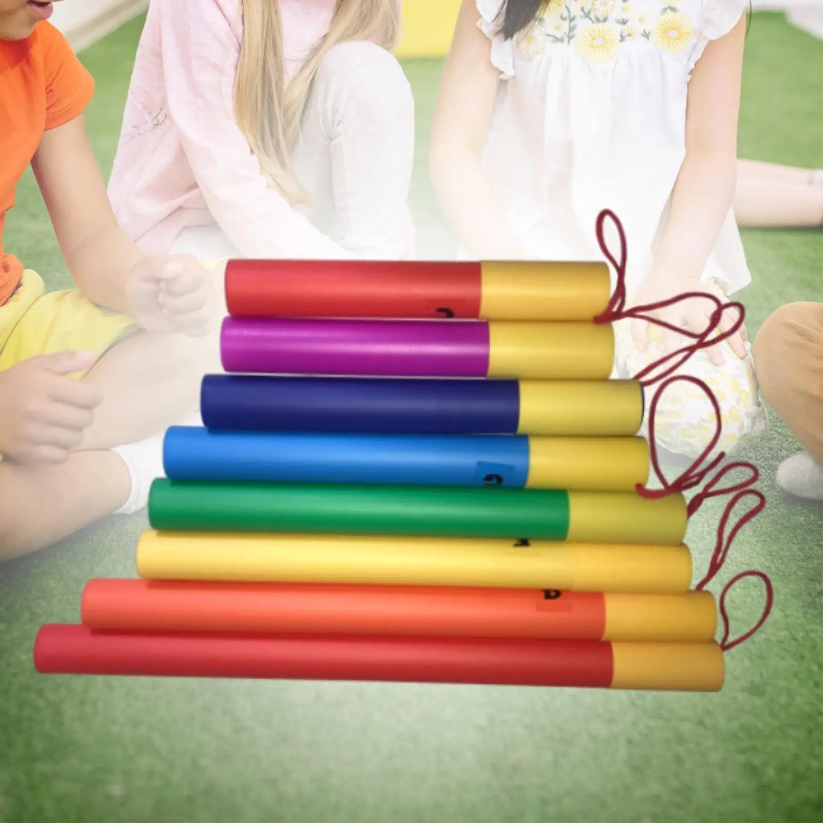 Musical Sound Tube Set of 8 Educational Learning Toy Musical Sound Tube for Kids for Girl Auditory Training 3 4 5 6 Toddlers Kid