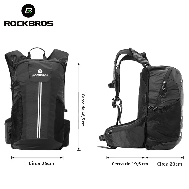 Rockbros caminhadas sacos ciclismo mochila bicicleta à prova de chuva sacos esportivos acampamento ao ar livre viajar respirável mochila alta capacidade