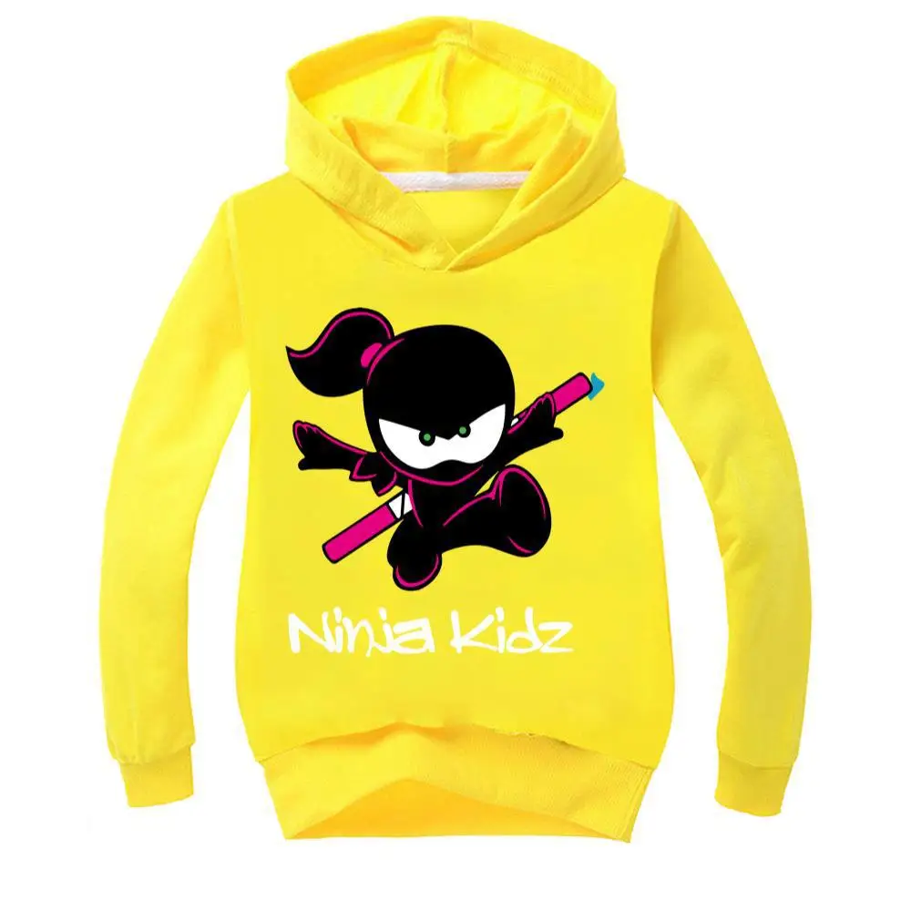 11 لون النينجا كيدز ملابس الاطفال الفتيان الفتيات القطن رقيقة البلوز أنيمي لعبة البلوز المراهقين هوديس للأطفال الملابس #2