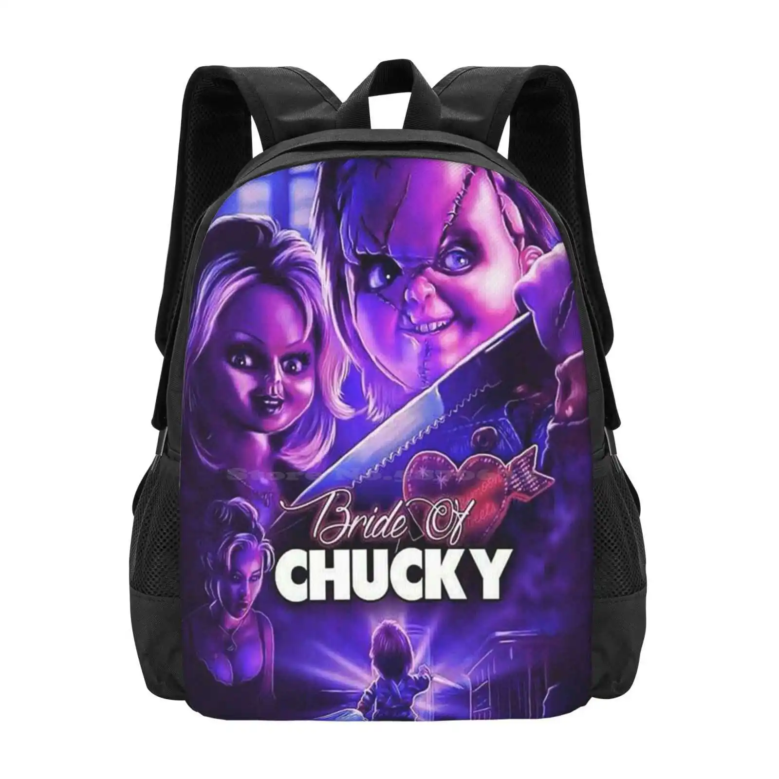 כלה של דפוס עיצוב דאקי מחשב נייד נסיעות בית ספר כלה צ 'אקי אימה בובה ליל כל הקדושים סכין