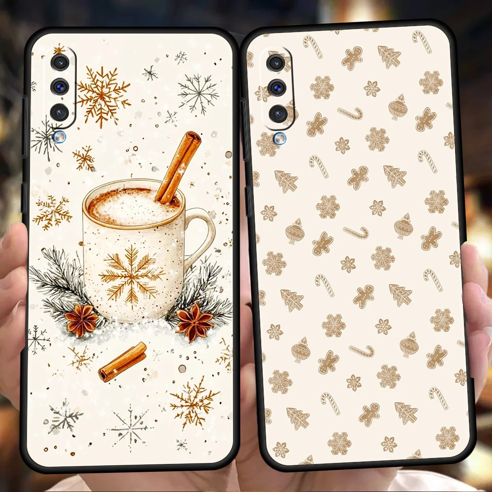 Phone Case for Samsung Galaxy A57 A56 A54 A37 A36 A34 A30 A24 A22 A20 A16 A12 5G Soft TPU Shell Aesthetic Christmas Image Design