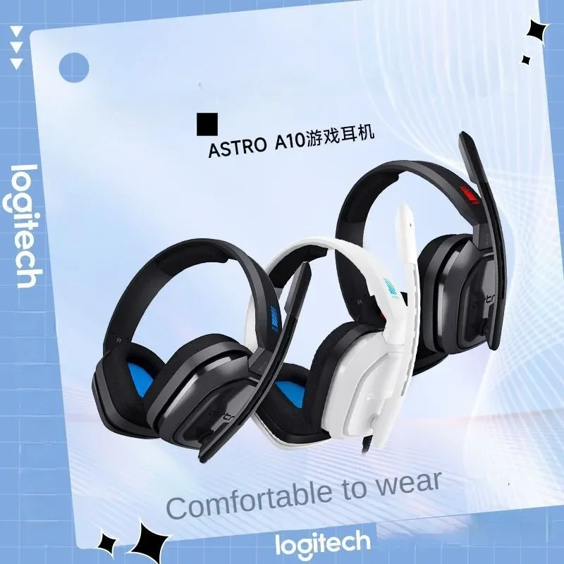 

Logitech ASTRO A10 Corded Gaming Headset 3.5mm Audio Jack, Lightweight and Damage-Proof for PS/Switch/PC.