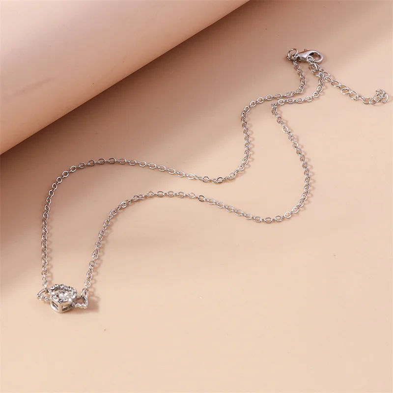Aihua Kristall Engelsflügel Herz Anhänger Halsketten Damen Mädchen Einfache Y2K Rosa Weiß Zirkon Liebe Elegante Halskette Geburtstag Jewerly – Detail 12