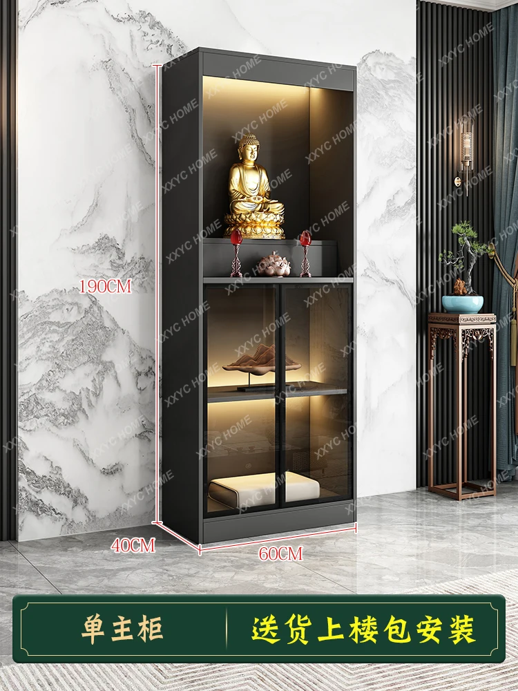 Buddha Niche Altar Cabinet God of Wealth Altar Bodhisattva Seat Buddha Cabinet for Buddha Shrine