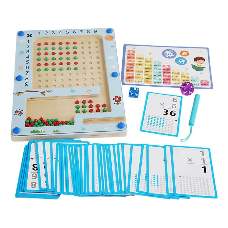 

Multiplication Game Table For Kids Transparent Acrylic Montessori Trays Safe Magnetic Number Maze Exercise Fingers For Kids