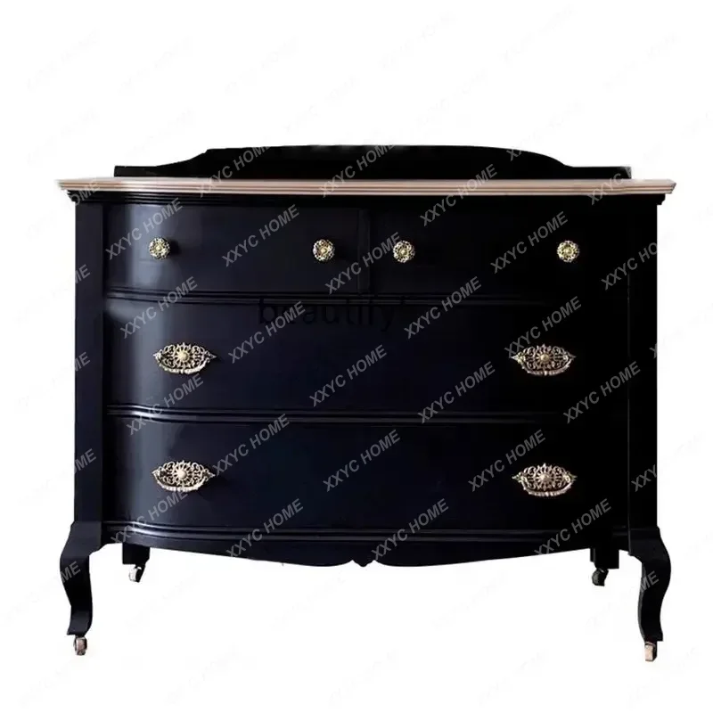 

retro solid wood chest/neoclassical drawer storage decorative cabinet entrance cabinet