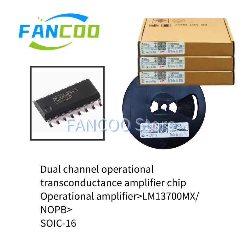 10PCS LM13700MX/NOPB  LM13700MX SOIC-16 Original marking code LM13700M SOP-16