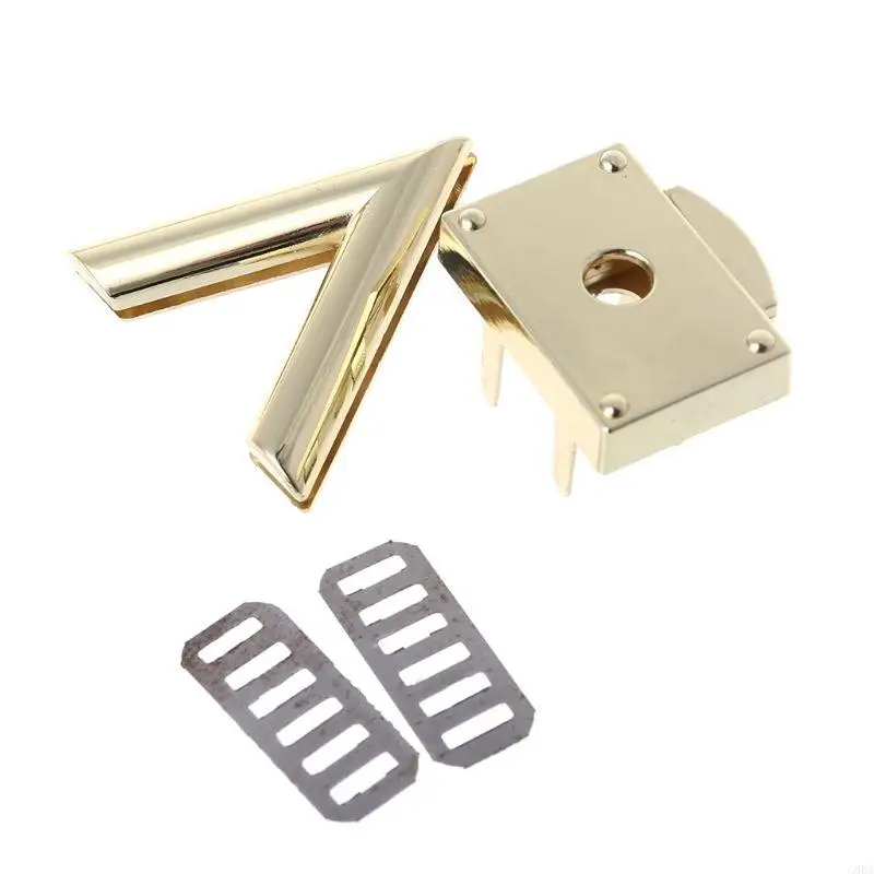 G88A V Clasp Turn Locks Twist Lock Metal Hardware For DIY Handbag Shoulder Bag