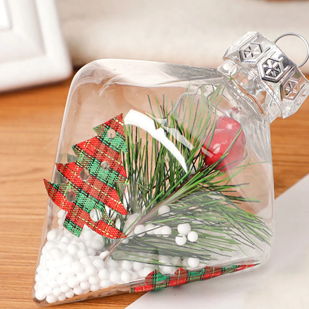 

8Pcs Plastic Ball Christmas Decoration Xmas Tree Hanging Ornament Pendant Festive SuppliesReusable Holiday