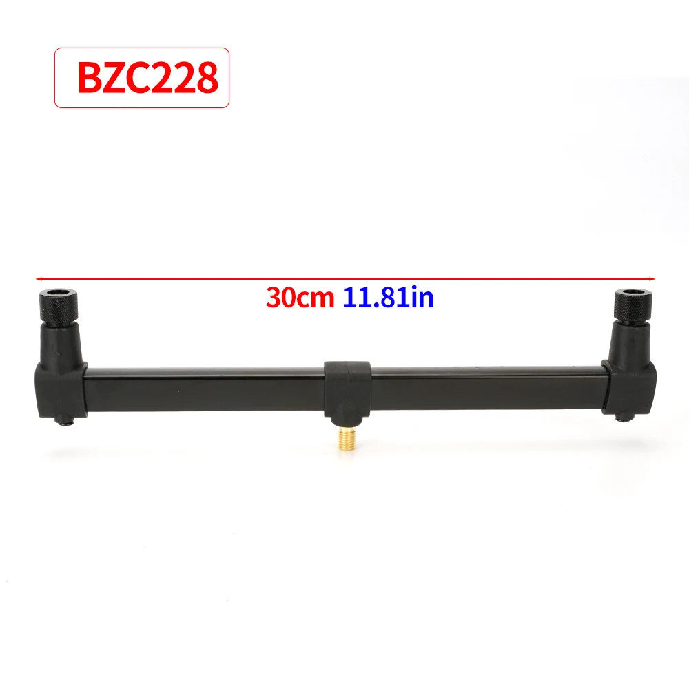 Hirisi 1 Stuks Aluminium Karpervissen Buzz Bar 2-Rod Hengelsteun Houder Lichtgewicht Duurzaam Karper Visgerei Accessoire