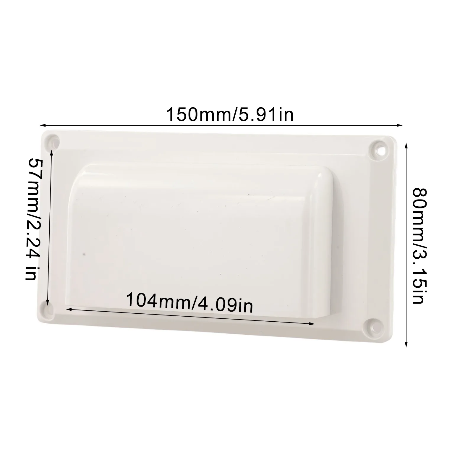 

Air Ventilation Exhaust Vent Cover for RV For Trailer Boat Yacht Side Vent Cover ABS Material with Screw Fixing