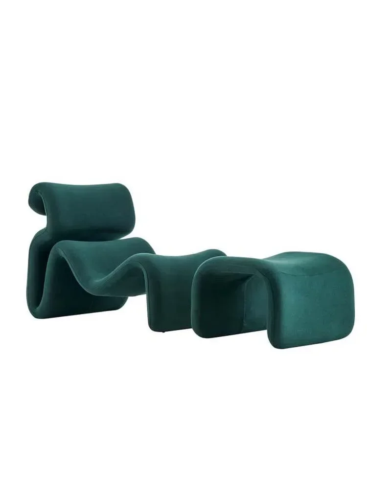Nordic creative modern minimalist designer s-shaped chair home living room single leisure chair balcony