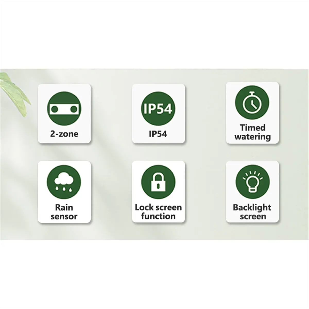 ABYA 2-Outlet Water Timer Automatic Timed Irrigation System Outdoor Home Garden Lawn Greenhouse Sprinkler Tool