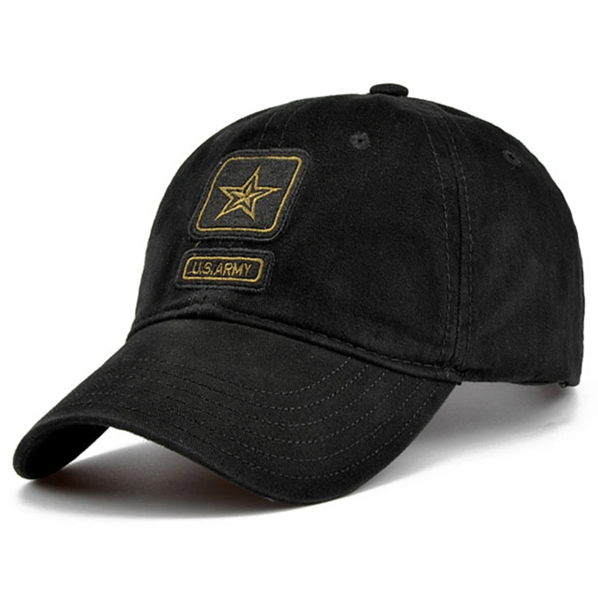Unisex Pentagramm US ARMY Stickerei Baseball Caps Frühling und Herbst Outdoor Einstellbare Casual Hüte Sonnenschutz Hut Sport Cap – Detail 5