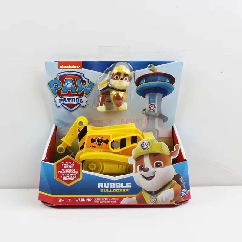 Original Paw Patrol 10 Kinds Vehicle Car Ryder Tracker Everest Chase Rex Skye Rocky Marshall Zuma Action Figure Gifts Toys