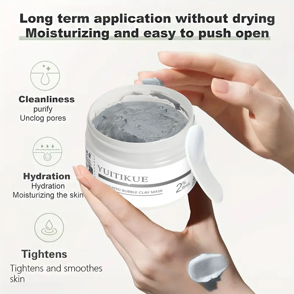 YUITIKUE Masker Wajah Gelembun - Bentonite Clay Mask ulasan dan harga
