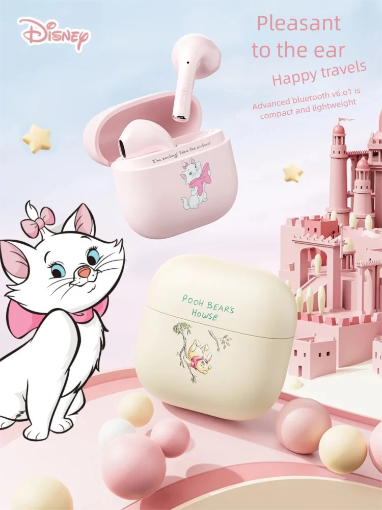 

Disney DS-18 Wireless Bluetooth 6.0 Earbuds with LED Display 48H Playback Built-in Mic for iPhone & Android - Portable Headphone