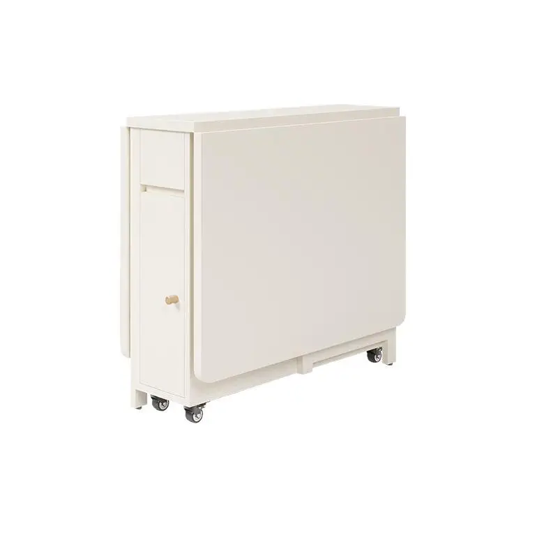 

Cream wind, small apartment, household, dining table, foldable, mobile, simple, multi-functional