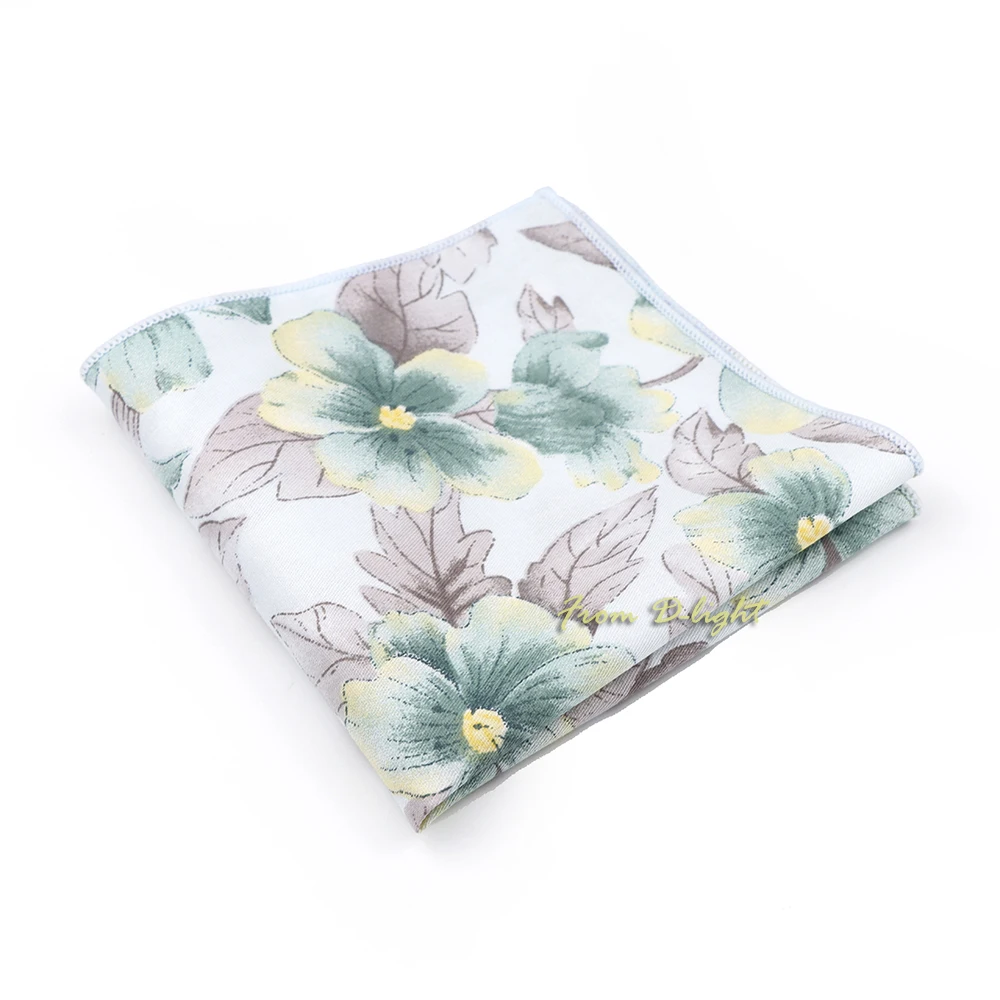 66 Kleuren Vintage Bloemenprint Zakdoek 24 Cm 100% Katoenen Zakdoek Vrouwen Mannen Bruiloft Pochet Sjaal Leuke Cadeaus