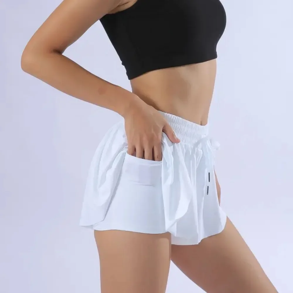 Fließende sportliche Shorts für Frauen Fitness studio Yoga Workout Laufen Tennis rock bequeme Skort Lounge süße Kleidung lässig Sommer