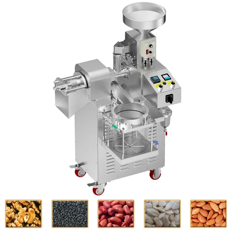 &Professional Multi-Function Oil Press Commercial Olive Oil Press Peanut Sesame Plant Seed Oil Press Cold and Hot Pre