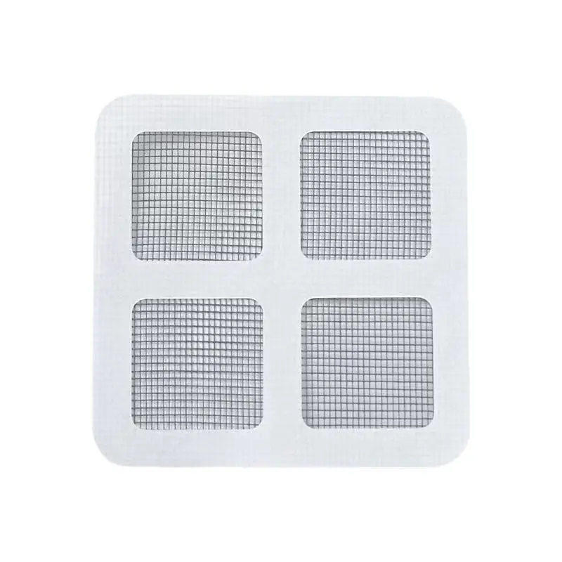 60pcs Mesh Sticker Anti-Clog Drain Filter - Disposable Protector for Kitchen Sink, Bathroom & Bathtub Hair