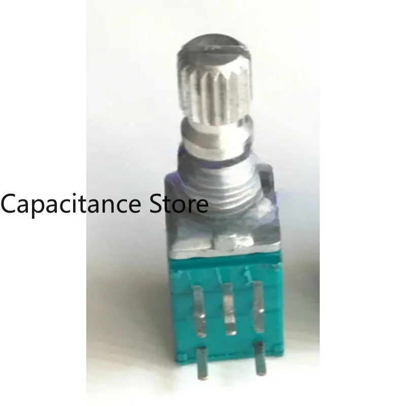 

5PCS RK09 Precision Potentiometer Dual Link with Press Switch B10K S3W Audio Speaker