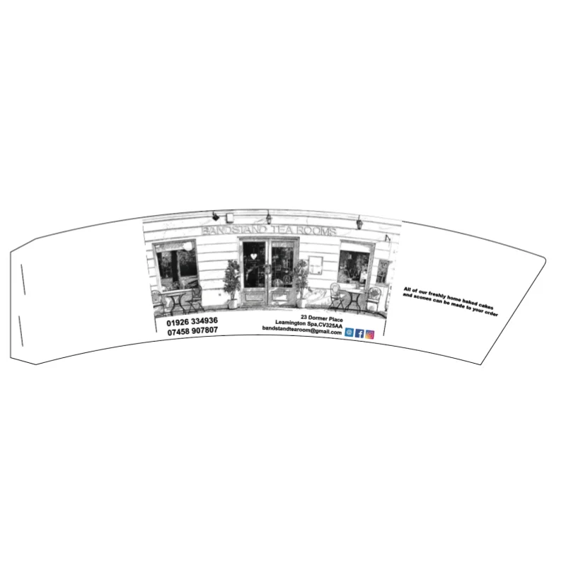 

1000pcs custom cup sleeves in cardpaper