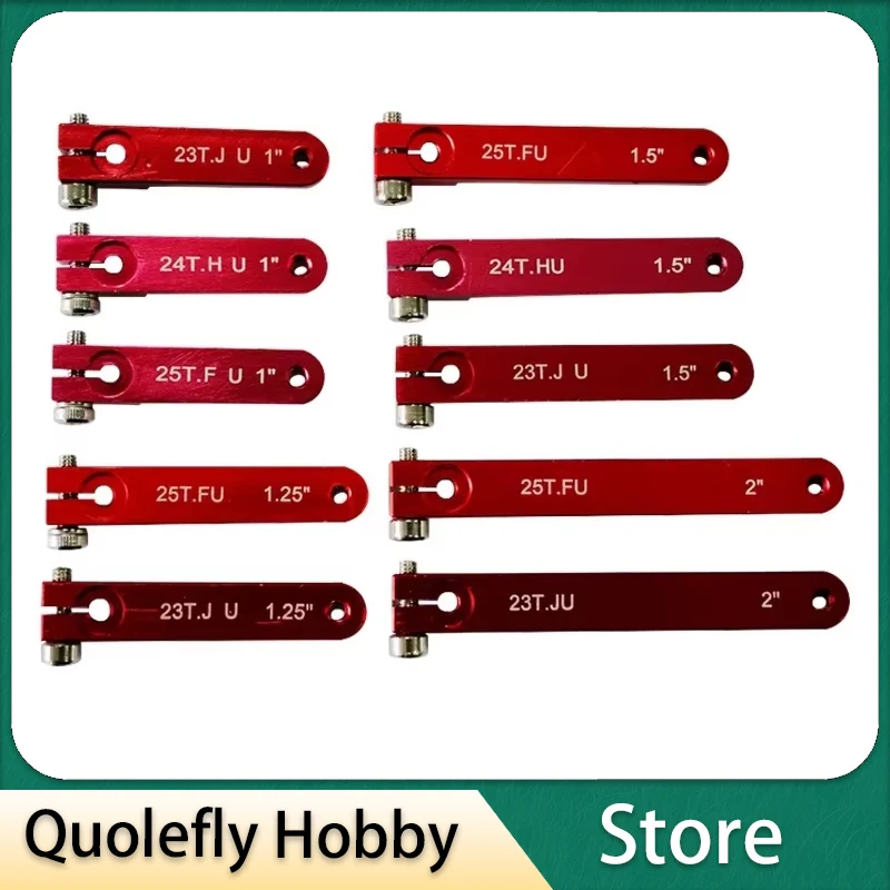 

1PCS CNC Aluminum High Torque Heavy Duty Servo Arms 23T 24T 25T Servo Horn Compatible with futaba jr hitec Servo Extended arms