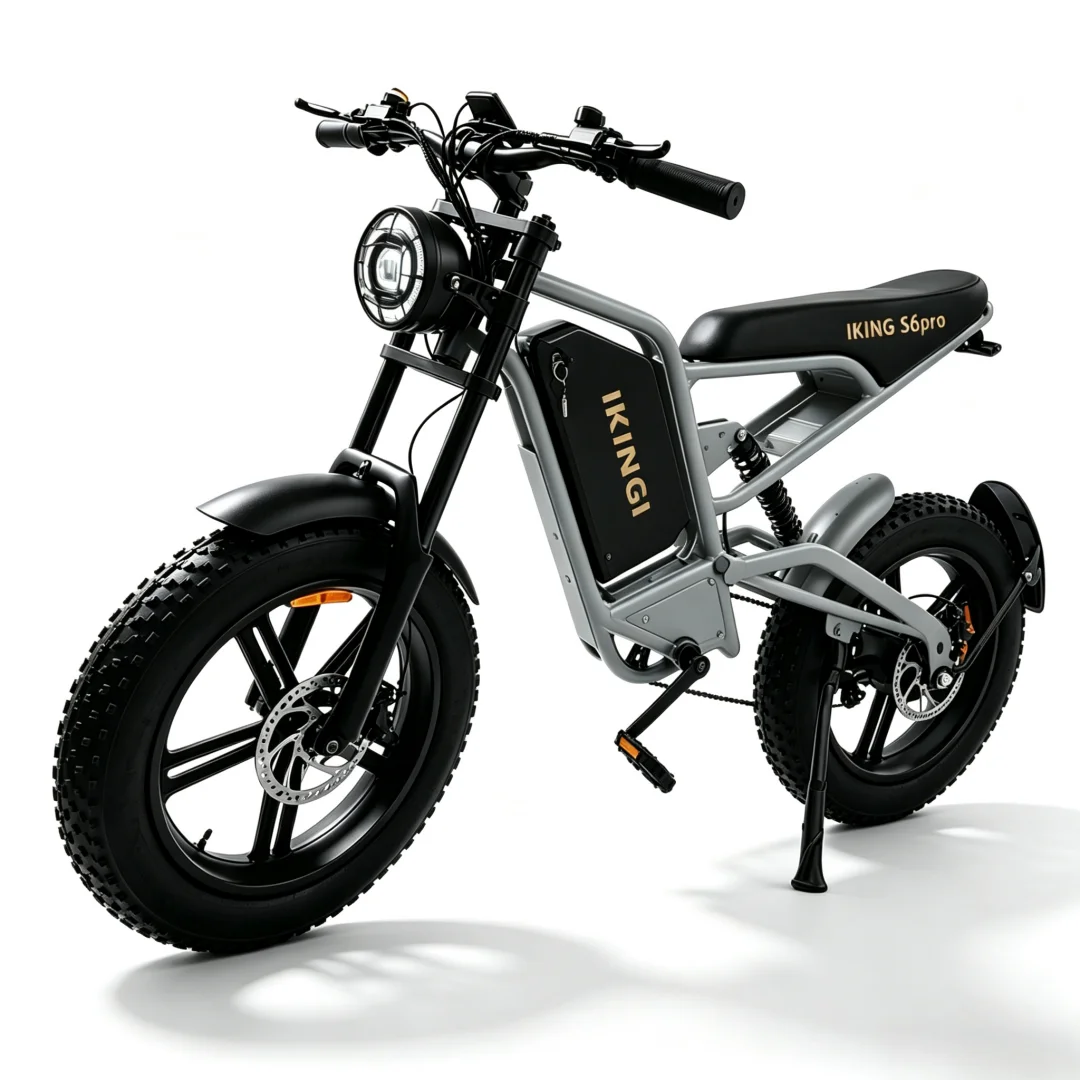 Off‑Road Ebike 1500W Peak Motor 60V 22Ah Battery 50Miles Assist Range 3 Riding Modes 7‑Speed 20 Inch Fat Tire Electric Bike for Men Women image 4
