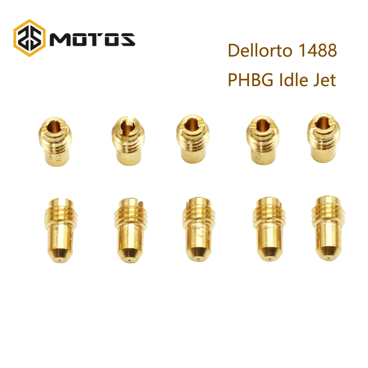 ZS MOTOS 10pcs Dellorto PHBG Idle Jet for 1488 Dellorto PHBG PHBD MA MB UA UB Slow Jet Pilot Jet (30-80)(55-80)