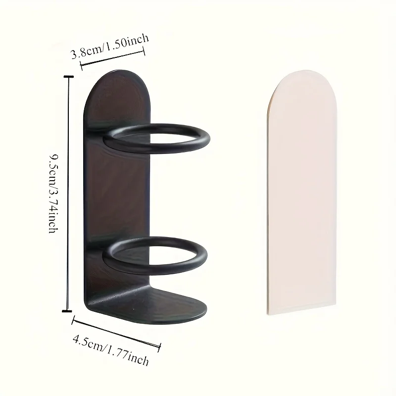 1pc wall mounted toothbrush holder, no drilling required,durable material,shaver holder storage rack, toothbrush storage rack