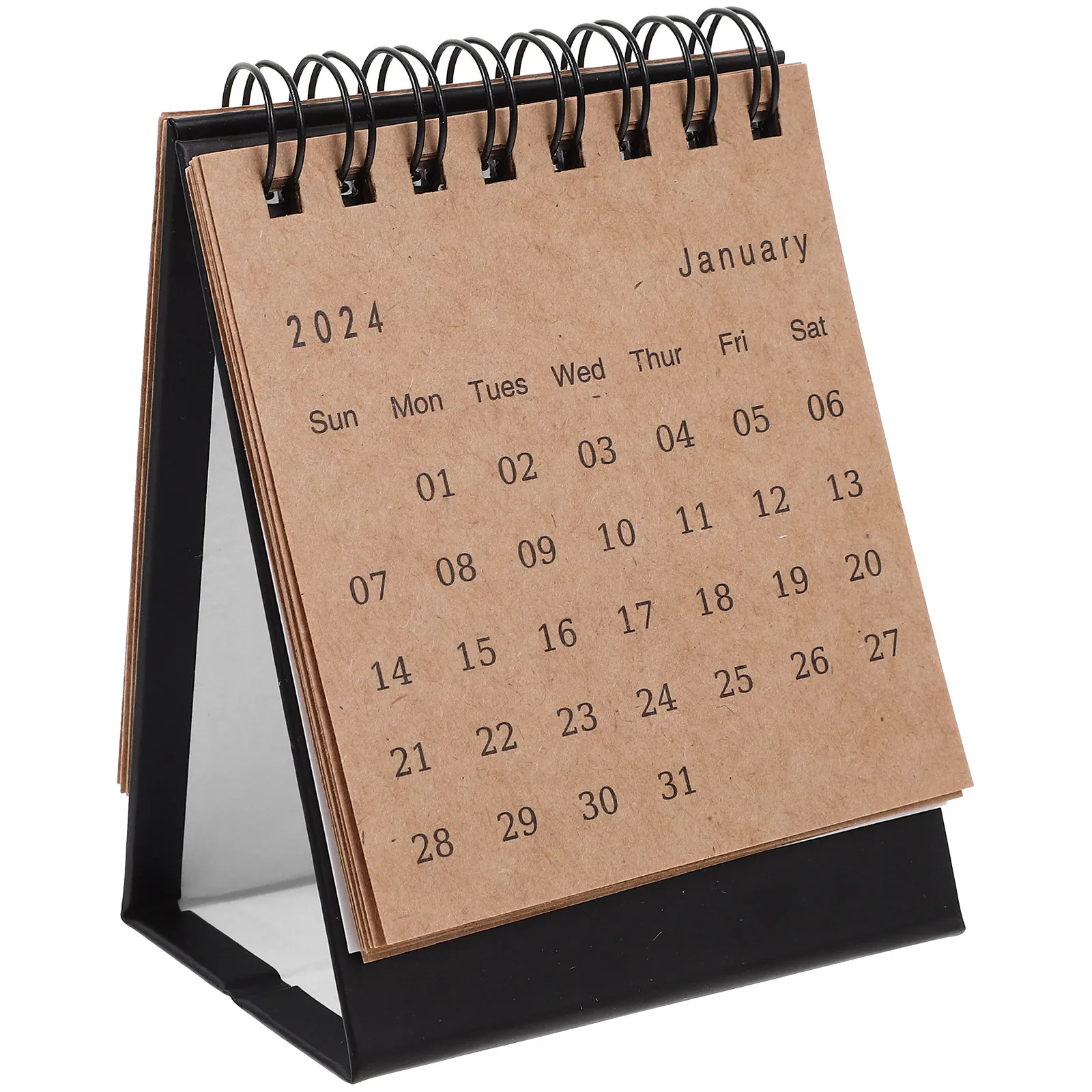 

Mini 2024 Desk Calendar Small Thick Desktop Table Calendar Standing Flip Desk Ornament Daily Use Monthly Memo Office Organizer