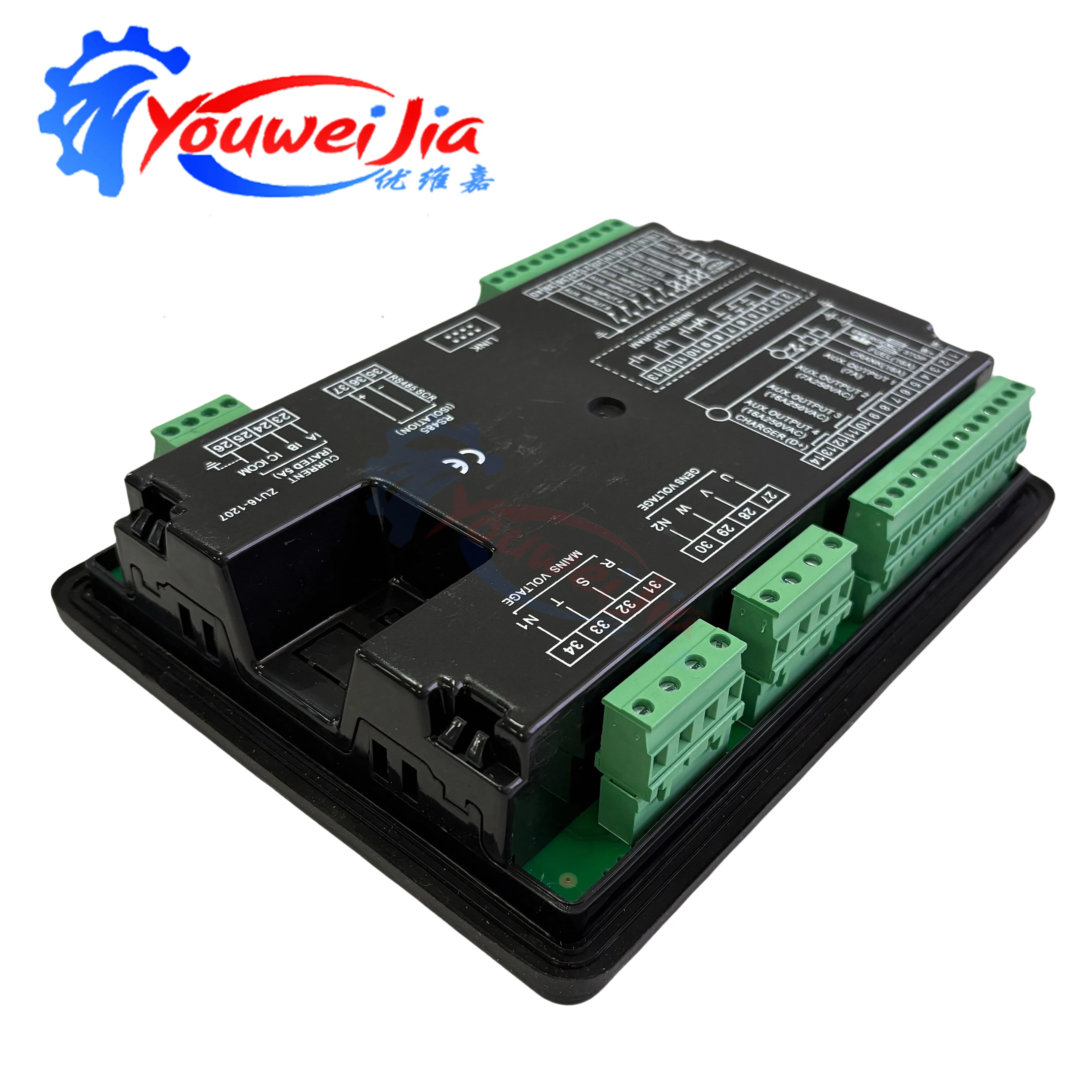 Auto Start/Stop Control Module Panel 6120U 6110U AMF Genset Controller Compatible with Smartgen HGM6120N HGM6110N Generator Repl